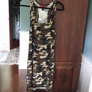 Camo bodycon dress